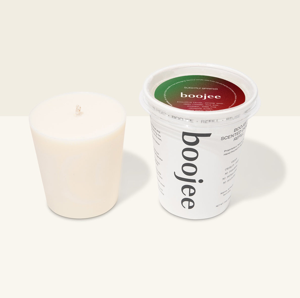 Boojee Scented Candle Refill - Slightly Spirited