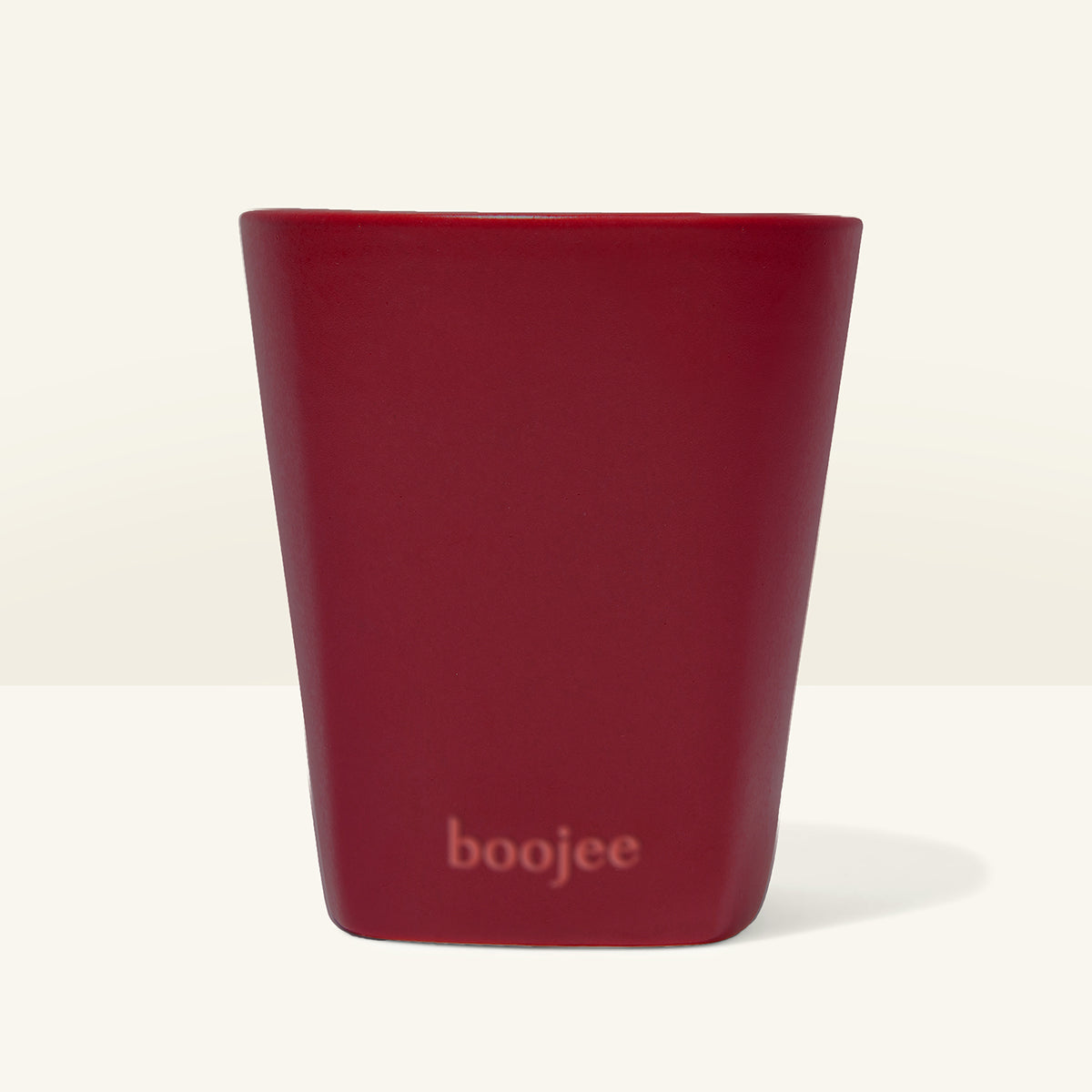 Burgundy Ceramic Vessel