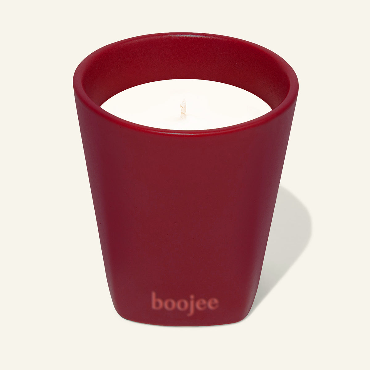 Burgundy Ceramic Vessel